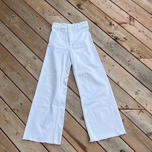 Zara white sailor pant Marine Straight size 2